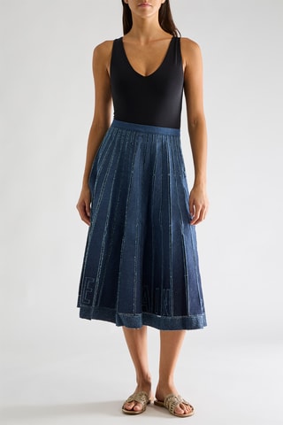 Gonna plissé in jeans Jael - Jeans