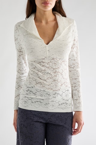 Top in pizzo Taina - Ecume