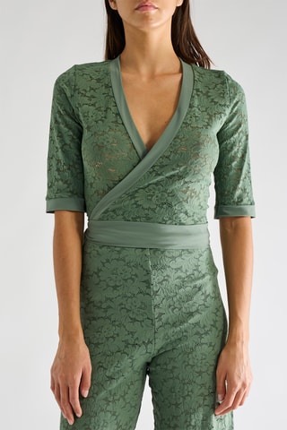 Top a portafoglio in pizzo Gladys - Mandorla