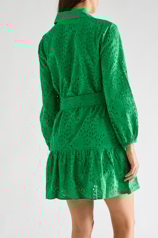 Abito a camicia in sangallo Roane - Verde