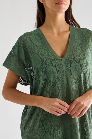 Abito da mare in pizzo Jesse - Mandorla