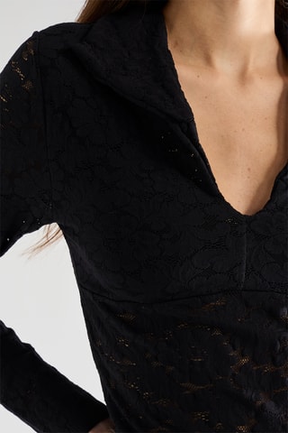 Top in pizzo Taina - Nero