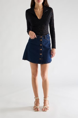 Top in pizzo Taina - Nero