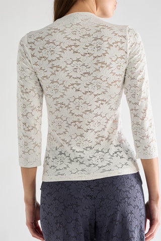 Top in pizzo Gips - Ecume