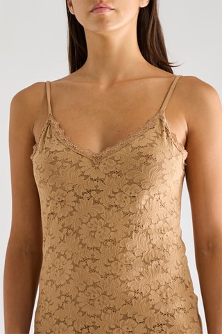 Abito taglio dritto in pizzo Jasun - Biscotto