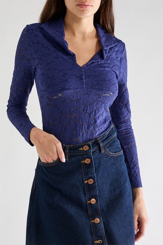 Top in pizzo Taina - Inchiostro