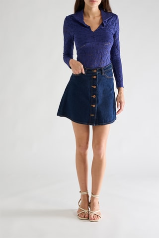 Top in pizzo Taina - Inchiostro