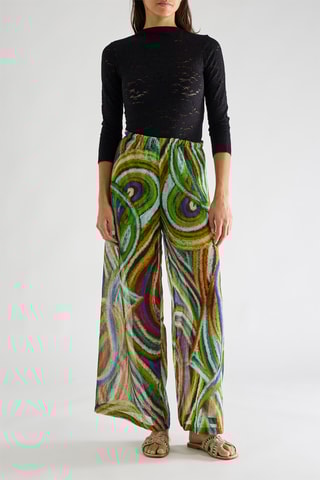 Top in pizzo Gips - Nero