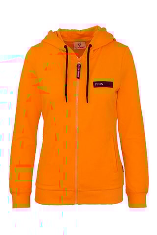 Sweat à capuche - Noir, orange et violet