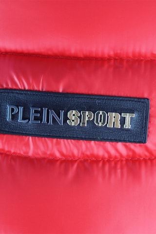 Doudoune à capuche - Bleu et rouge