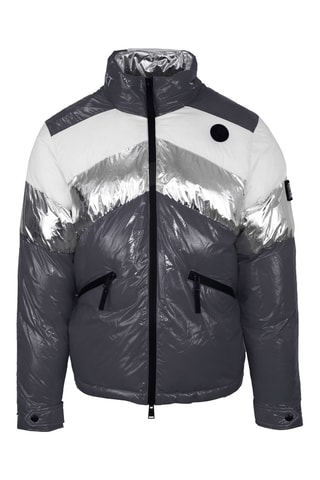 Doudoune - Blanc, noir et gris