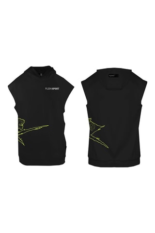 Sweat à capuche - Blanc, noir et jaune