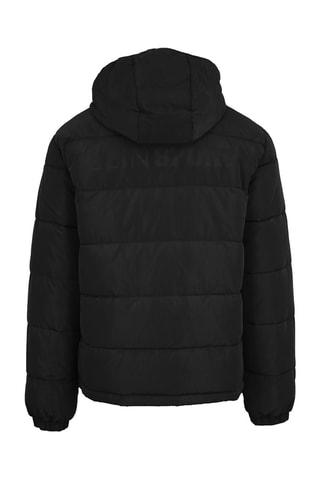 Doudoune à capuche - Blanc, noir et vert