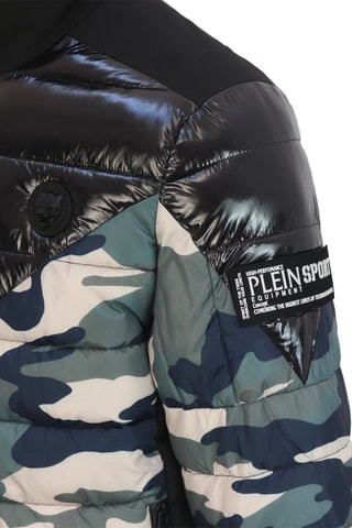 Doudoune - Noir, bleu et vert