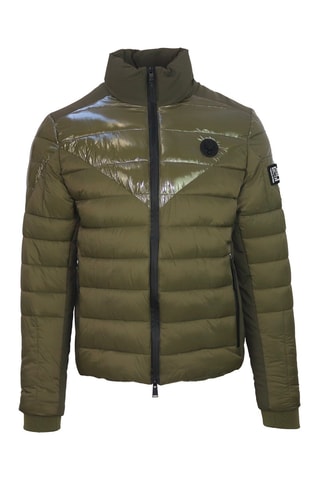 Doudoune - Blanc, noir et vert