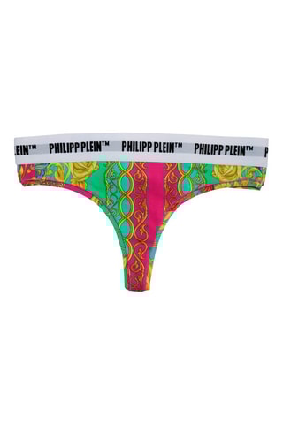 Tanga - Blanc, noir et rose