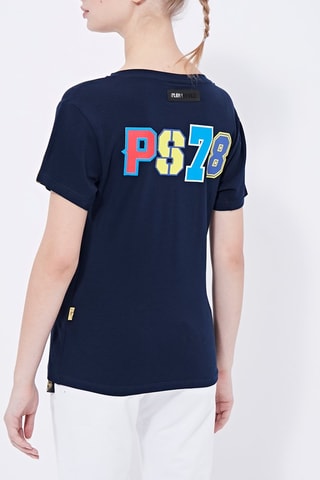 T-shirt - Noir, rouge et bleu