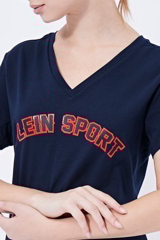 T-shirt - Noir, rouge et bleu