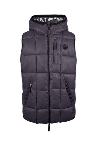 Doudoune sans manches - Noir et gris