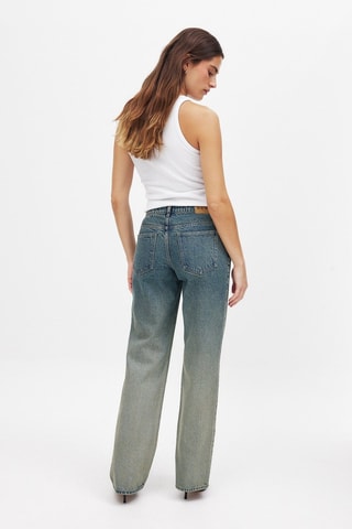 Wijde Jeans Hoge Taille - Kobaltblauw