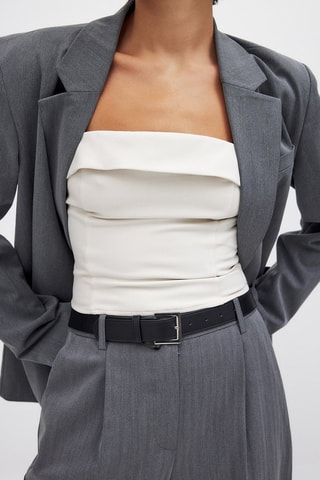 Strapless Top - Beige