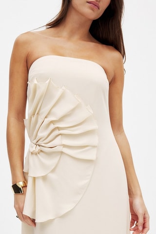 Strapless Jurk - Ecru