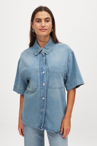 Spijkerblouse - Hemelsblauw