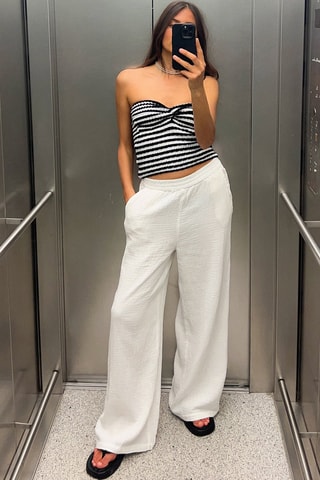 Broek Wide Legs - Wit