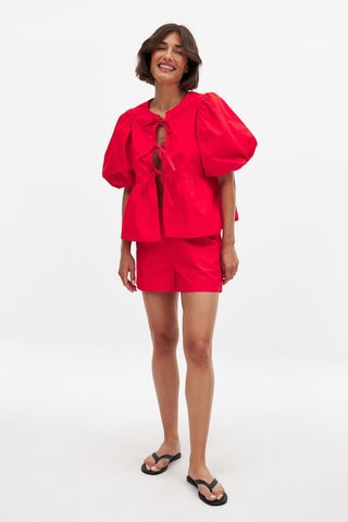 Short Hoge Taille - Rood