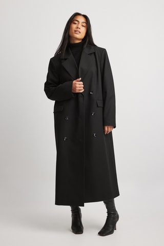 Trenchcoat Regular - Zwart