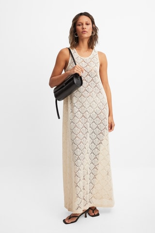 Lange Jurk - Ecru