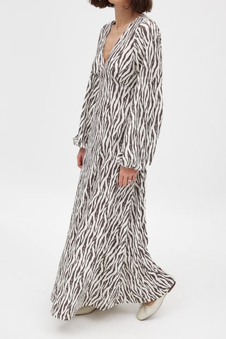 Lange Jurk - Wit en Zwart