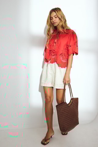 Blouse Regular Fit - Rood