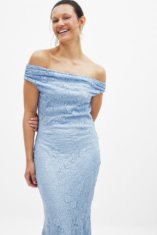 Lange Kanten Jurk - Lichtblauw