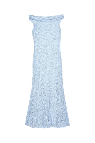 Lange Kanten Jurk - Lichtblauw