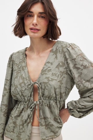 Blouse relaxed - Kaki