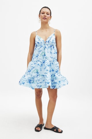 Jurk met Ruches - Lichtblauw