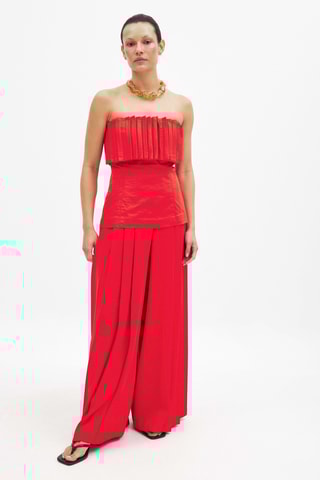 Strapless Top - Rood