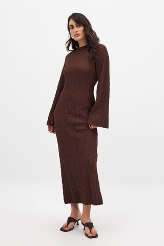 Lange Jurk - Bruin