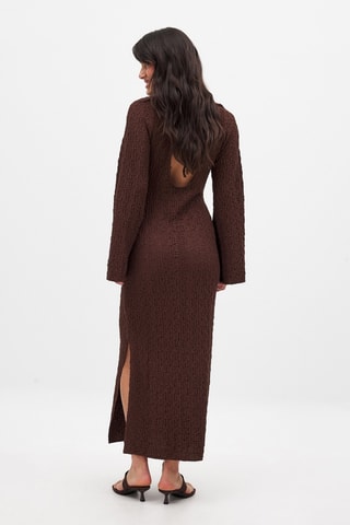 Lange Jurk - Bruin