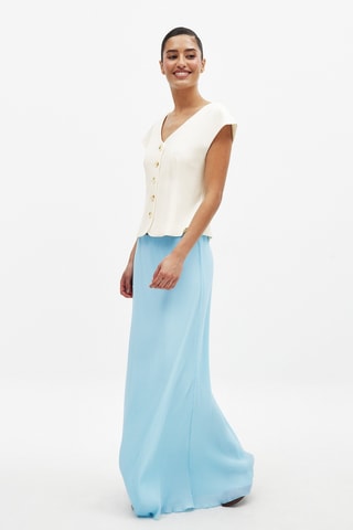 Plissérok - Lichtblauw