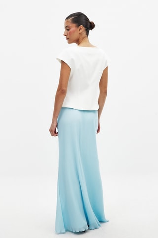 Plissérok - Lichtblauw