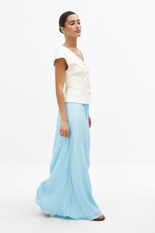 Plissérok - Lichtblauw