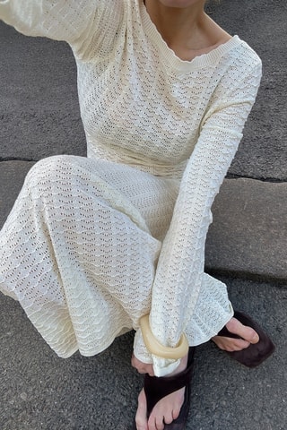 Lange Jurk - Gebroken Wit