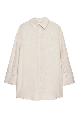 Linnen Blouse-jurk - Beige