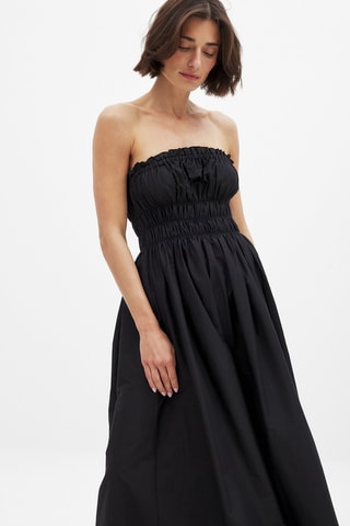 Strapless Jurk - Zwart