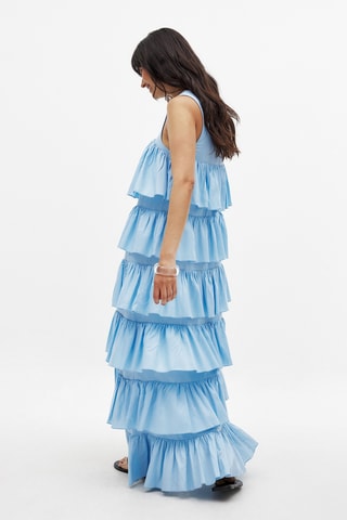 Jurk met Ruches - Lichtblauw