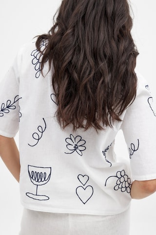 Blouse Regular Fit - Wit