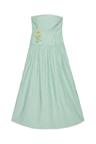 Strapless Jurk - Groen