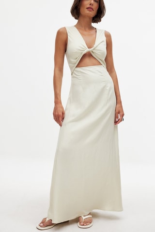 Lange Jurk - Beige